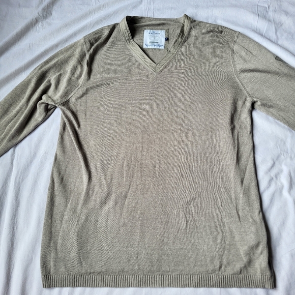 escales paris Sweaters - Limited Edition Esales Paris 100% Linen V Neck Sweater Size 2XL #344 Out Of 375